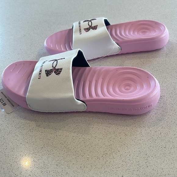 NWT UNDER ARMOUR Pink Sandals Size 13K - Picture 10 of 11